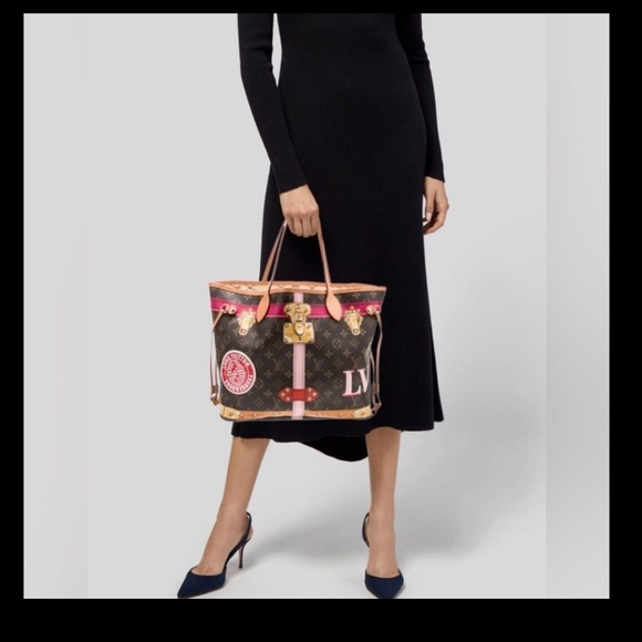AUTHENTIC *Louis Vuitton* Ltd Edition Neverfull Trunks & Bags Tote MM - Picture 2 of 7